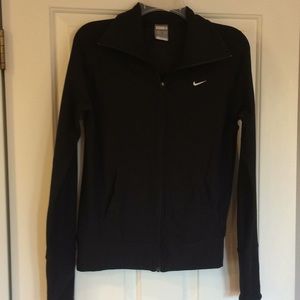 Nike Fit Dry Black Zip Up Activewear Jacket Small
